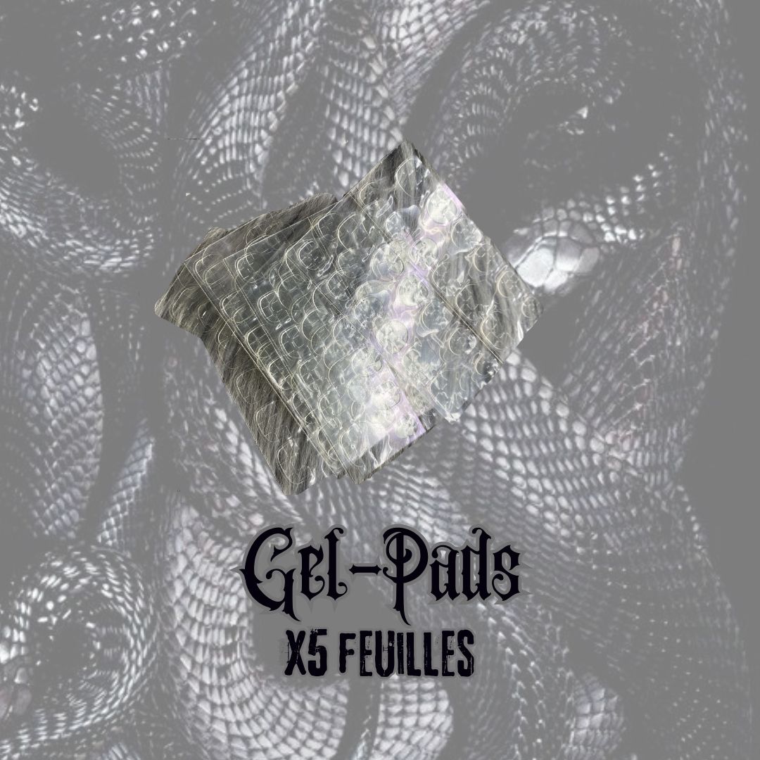 5 feuilles de Gel Pads pour presson nails (autocollant pour faux ongles)